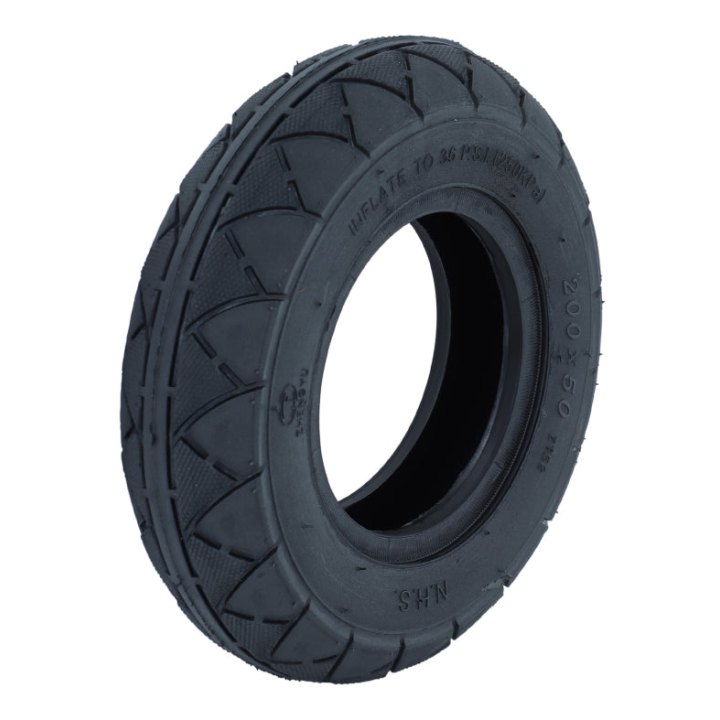 Pneu Trottinette Tubetype 200 X 50 Noir (Diamètre Intérieur 94 mm) (Kugoo S1-S3 - Razor E100-E125-E200)