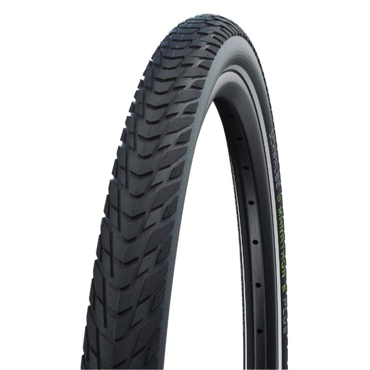 Pneu VTC - VAE Urbain 700 X 38 Schwalbe Marathon E-Plus Noir Tr (38-622) Renfort 5 mm Flanc Reflex Homologué VAE E50
