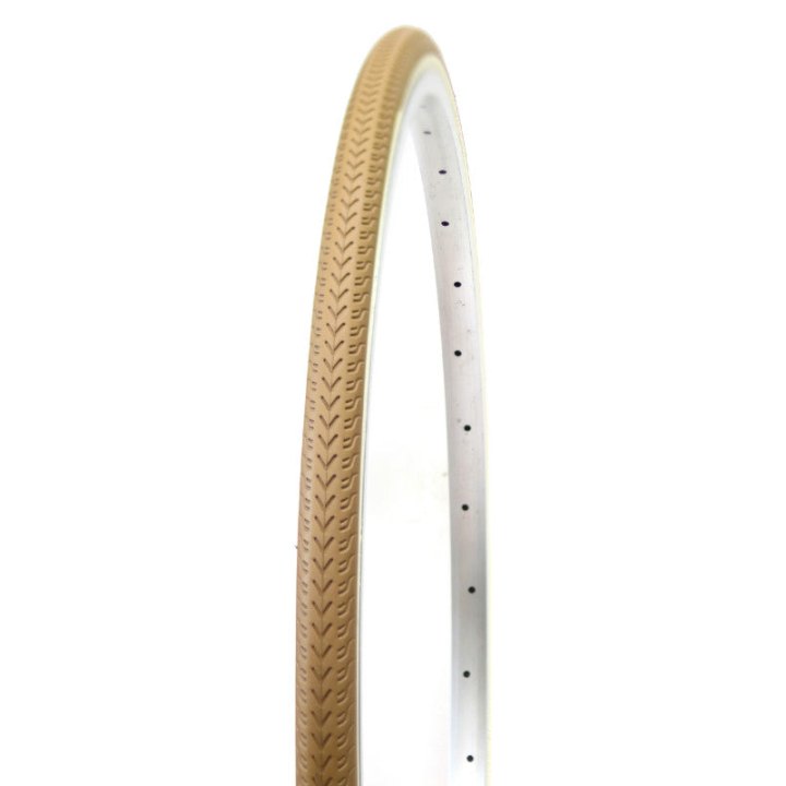 Pneu VTC Urbain 700 X 28 Deli Marron Flanc Creme Tr (28-622)
