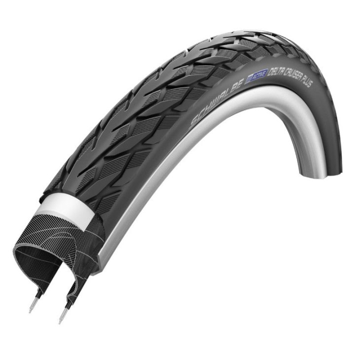 Pneu VTC Urbain 700 X 38B Schwalbe Delta Cruiser Plus Noir Tr (28X1 1-2)(40-635)
