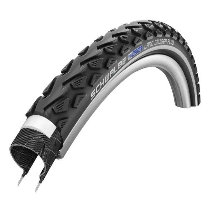 Pneu VTC Urbain 700 X 40 (29 X 1,60) Schwalbe Land Cruiser Plus Noir Tr (42-622) Renfort Puncture-Guard Compatible VAE
