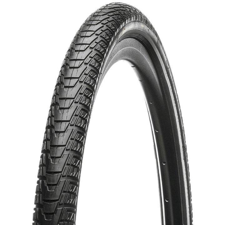 Pneu VTC Urbain - VAE 700 X 37 Hutchinson Haussmann Infinity Protect Noir Tr Reinforced 5 mm Flanc Reflex (37-622) Homologué VAE E50