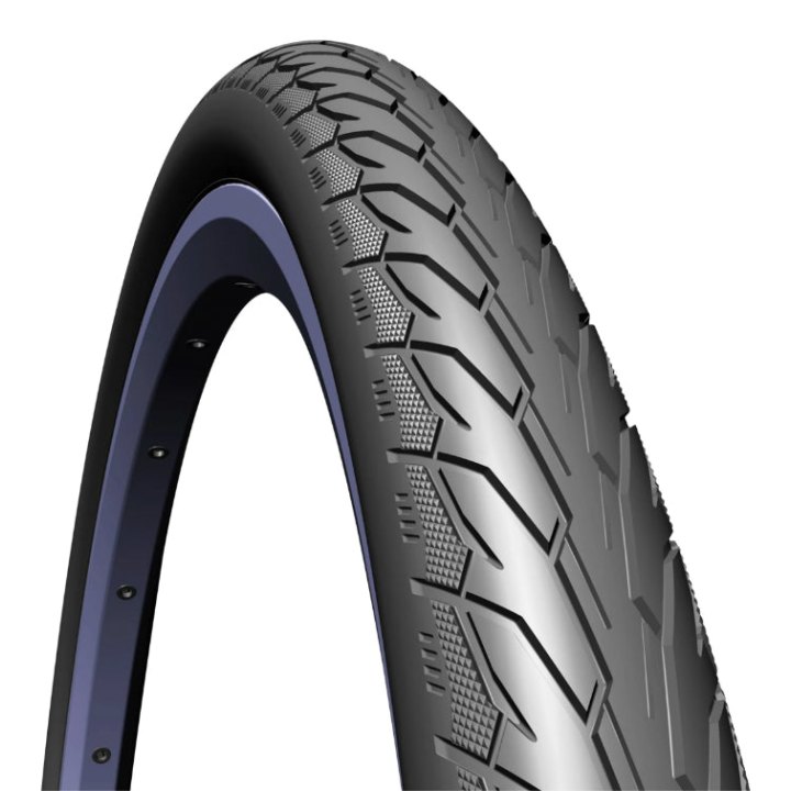 Pneu VTC Urbain 700 X 40 Rubena Flash Noir Renfort Anti-Crevaison 3 mm Tr (42-622) Compatible VAE