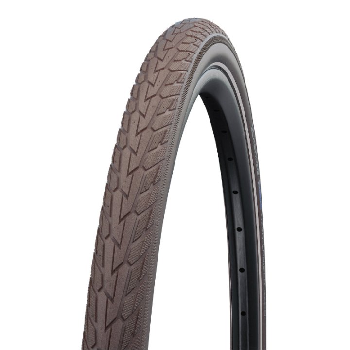 Pneu VTC Urbain 700 X 40 Schwalbe Road Cruiser Hs484 Cafe Tr (42-622) Renfort K-Guard Flanc Reflex