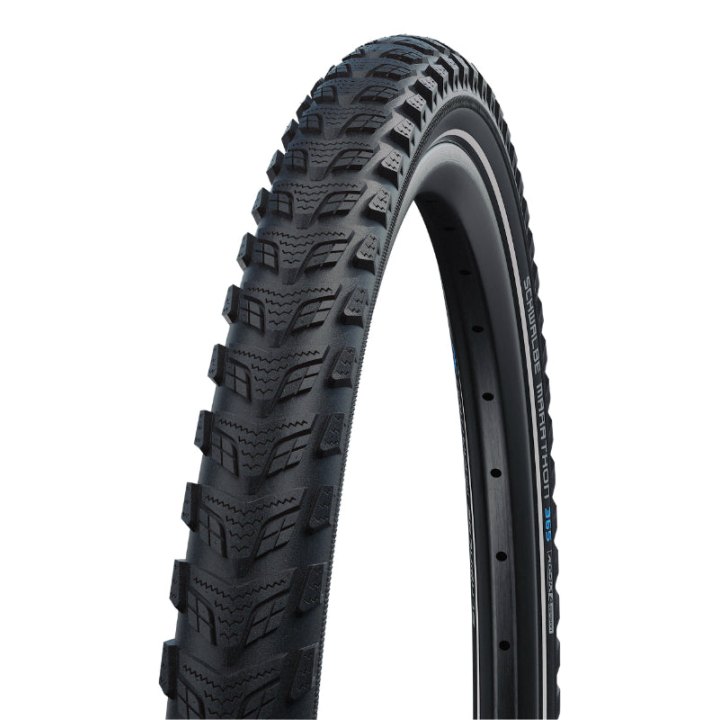Pneu VTC Cross 700 X 38 (29 X 1,50) Schwalbe Marathon 365 Tr (38-622) Renfort Greenguard Flanc Reflex - Pneu Toute Saison