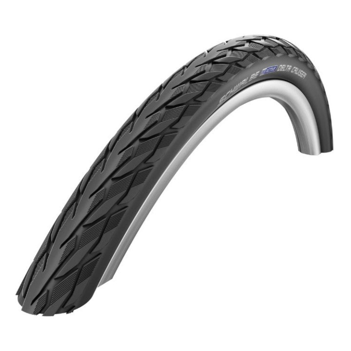 Pneu VTC Urbain 700 X 32 Schwalbe Delta Cruiser Plus Noir Tr (32-622) Renfort Flanc Reflex