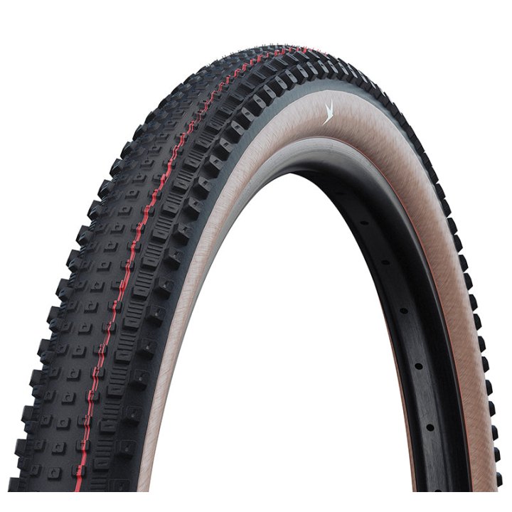 Pneu VTT - VAE 29 X 2.40 Schwalbe Rick Xc Noir Tlr Super Race (62-622) Tubeless Ready Flanc Transparent Homologué VAE E25 (Poids Max 125 Kg)
