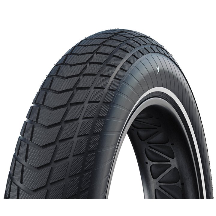 Pneu VTT 20 X 4.00 Schwalbe Super Moto-X Fat Bike Noir Tr (100-406) Compatible VAE