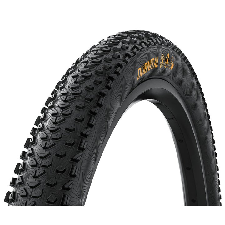 Pneu VTT 27.5 X 2.40 Continental Dubnital Trail Rapid Noir Tubeless Ready Ts (60-584) Terrain Dur Compatible VAE