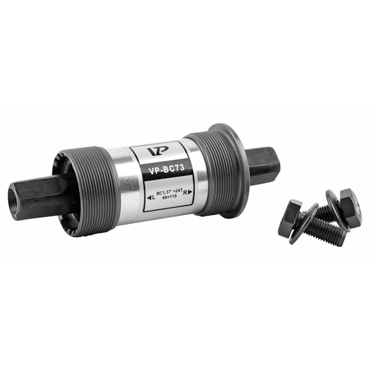 Boîtier Pédalier Newton Carré Alu A Roulement 115 mm (Boite De 68) Filetage Anglais - Bsc - 1,37X24