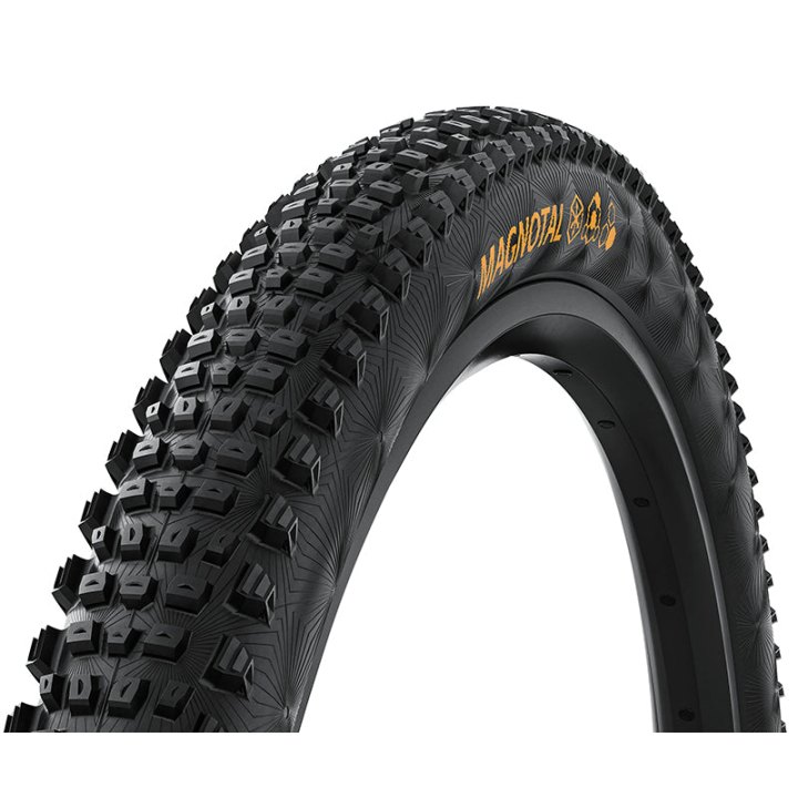 Pneu VTT 29 X 2.40 Continental Magnotal Trail Grip Noir Tubeless Ready Ts (60-622) Terrain Meuble Et Mixte Compatible VAE (Proche Du Gravity)