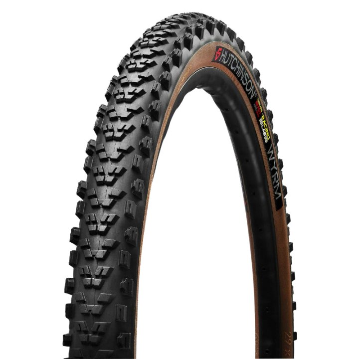 Pneu VTT 29 X 2.40 Hutchinson Wyrm Hardskin Racing Lab Colori Tan Noir-Beige Tubeless Ready Ts (57-622) - Trail Et Downcountry Compatible VAE