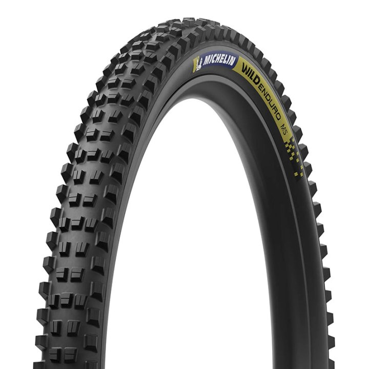 Pneu VTT 29 X 2.40 Michelin Wild Enduro Ms Noir Stickers Bleu-Jaune Tubeless Ready Racing Line Ts (61-622)