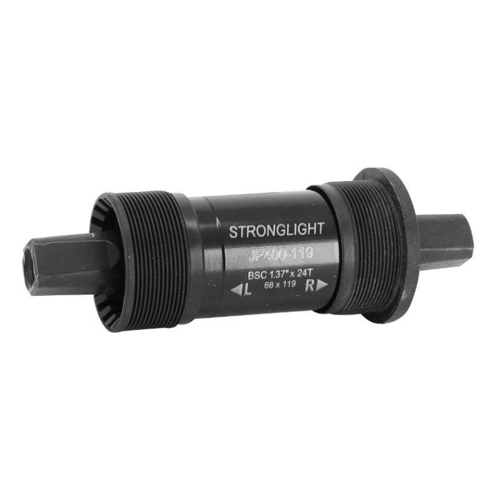 Boîtier Pédalier Stronglight Carré Jp400 Cuvettes Plastiques 119 mm Filetage Anglais - Bsc - 1,37X24