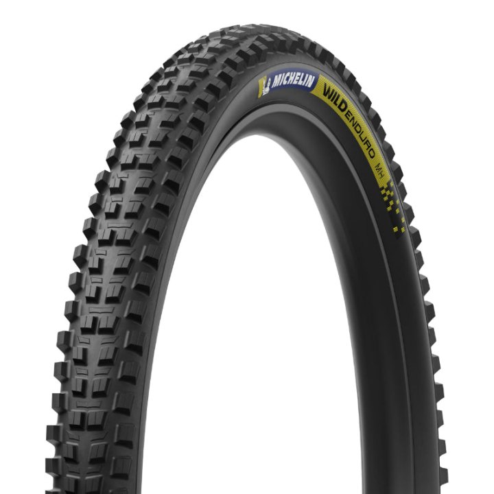Pneu VTT Gravity 27.5 X 2.50 Michelin Wild Enduro Mh Racing Line Noir Stickers Bleu-Jaune Tubeless Ready Ts (63-584)