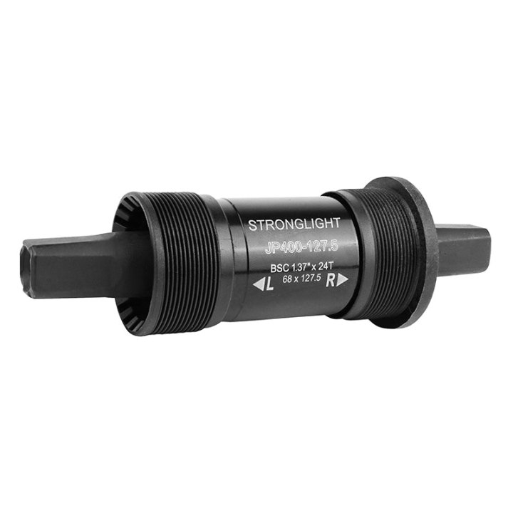Boîtier Pédalier Stronglight Carré Jp400 Cuvettes Plastiques 127 mm Filetage Anglais - Bsc - 1,37X24