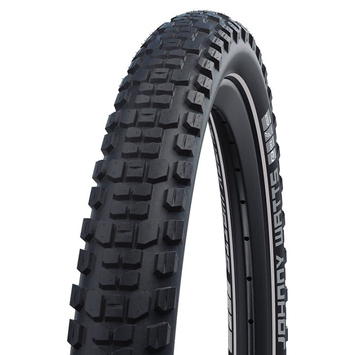 Pneu VTT Suv - VAE 27.5 X 2.35 Schwalbe Johnny Watts Addix Performance Noir Ts (60-584) Double Defense Flanc Reflex Homologué VAE E50 (Montage Atelier)