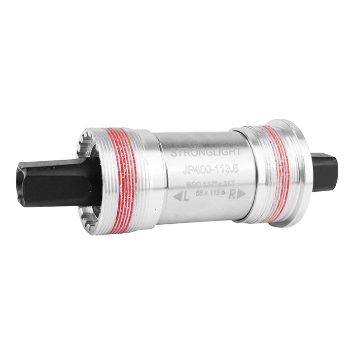 Boîtier Pédalier Stronglight Carré Jp400 Tout Alu 113 mm (Boite De 68) Filetage Anglais - Bsc - 1,37X24