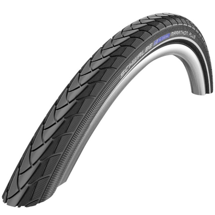 Pneu VTT Urbain 26 X 1.35 Schwalbe Marathon Plus Noir Tr (35-559) Renfort 5 mm Flanc Reflex Compatible VAE