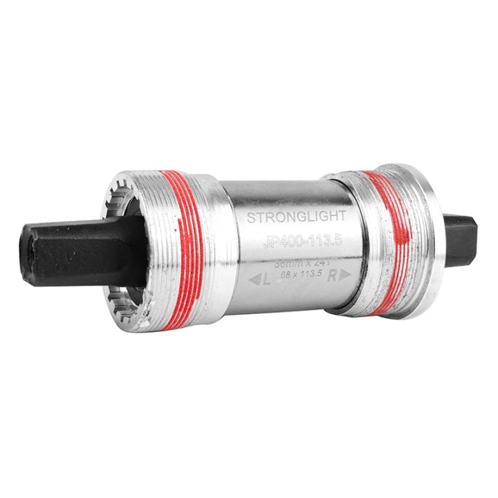 Boîtier Pédalier Stronglight Carré Jp400 Tout Alu 113 mm (Boite De 70) Filetage Italien - 36X24