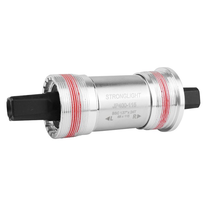 Boîtier Pédalier Stronglight Carré Jp400 Tout Alu 115 mm (Boite De 68) Filetage Anglais - Bsc - 1,37X24