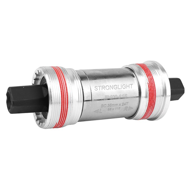 Boîtier Pédalier Stronglight Carré Jp400 Tout Alu 115 mm (Boite De 70) Filetage Italien - 36X24