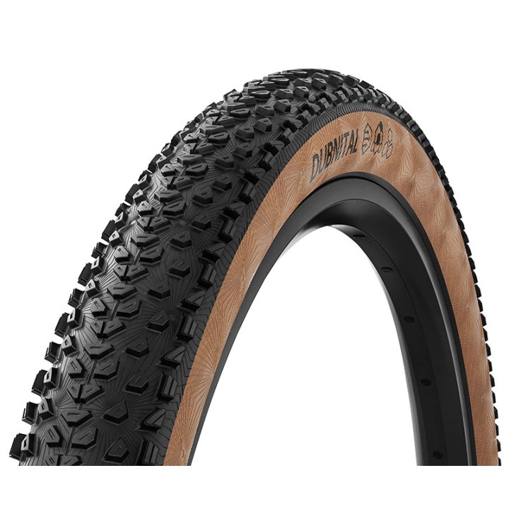 Pneu VTT 29 X 2.40 Continental Dubnital Trail Grip Noir Flanc Marron Tubeless Ready Ts (60-622) Terrain Dur Compatible VAE