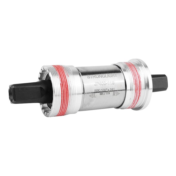 Boîtier Pédalier Stronglight Carré Jp400 Tout Alu 119 mm (Boite De 68) Filetage Anglais - Bsc - 1,37X24