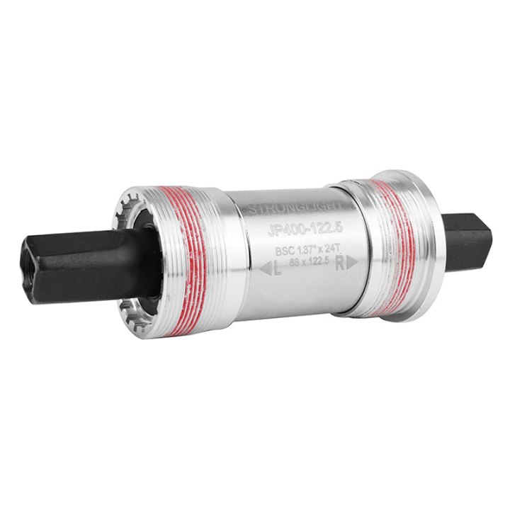 Boîtier Pédalier Stronglight Carré Jp400 Tout Alu 122 mm (Boite De 68) Filetage Anglais - Bsc - 1,37X24