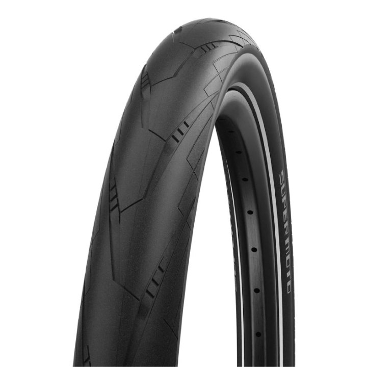 Pneu VTT Suv - VAE 29 X 2.40 Schwalbe Super Moto Slick Noir Tr (62-622) Double Defense Flanc Reflex Homologué VAE E50
