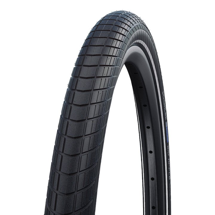 Pneu VTT Urbain 20 X 2.15 Schwalbe Big Apple Noir Tr (55-406) Renfort Raceguard Flanc Reflex Compatible VAE (Offre Spéciale)