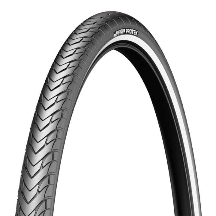 Pneu VTT Urbain 26 X 1.40 Michelin Protek Noir Tr (35-559) Flanc Reflex