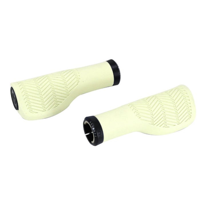 Poignée City Herrmans Nucore Town Ergonomique Avec Lock-On Creme L 130 mm Diam 22 mm (Paire Sur Carte)