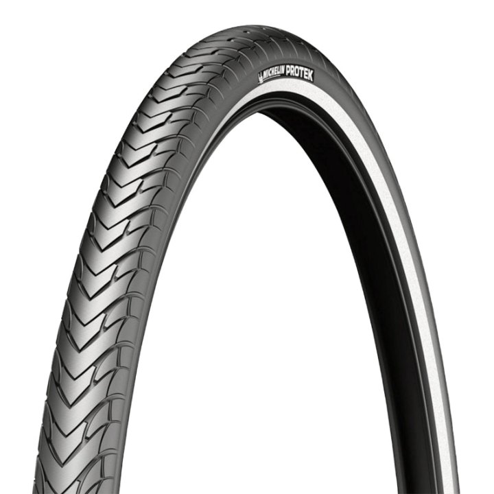 Pneu VTT Urbain 26 X 1.85 Michelin Protek Renfort Noir Tr (47-559) Flanc Reflex
