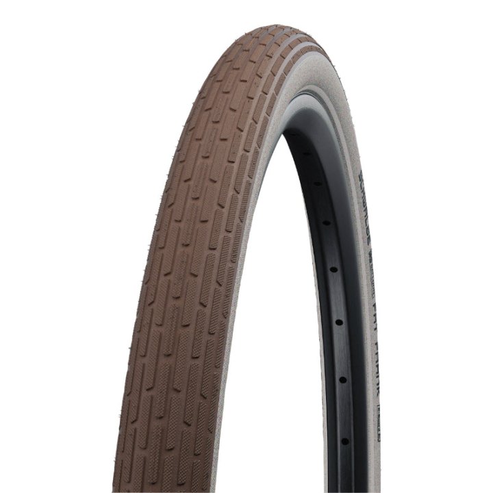 Pneu VTT Urbain 29 X 2.00 Schwalbe Fat Frank Marron Flanc Beige Reflex Tr (50-622) Renfort K-Guard (Twin Skin)