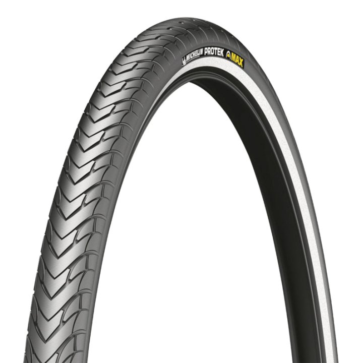 Pneu VTT Urbain 24 X 1.85 Michelin Protek Max Renfort 5 mm Noir Tr (47-507) Flanc Reflex Compatible VAE (Offre Spéciale)