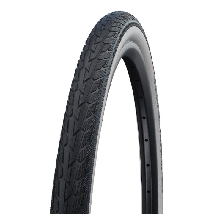 Pneu VTT Urbain 26 X 1.75 Schwalbe Road Cruiser Hs484 Noir Flanc Beige Tr (47-559)
