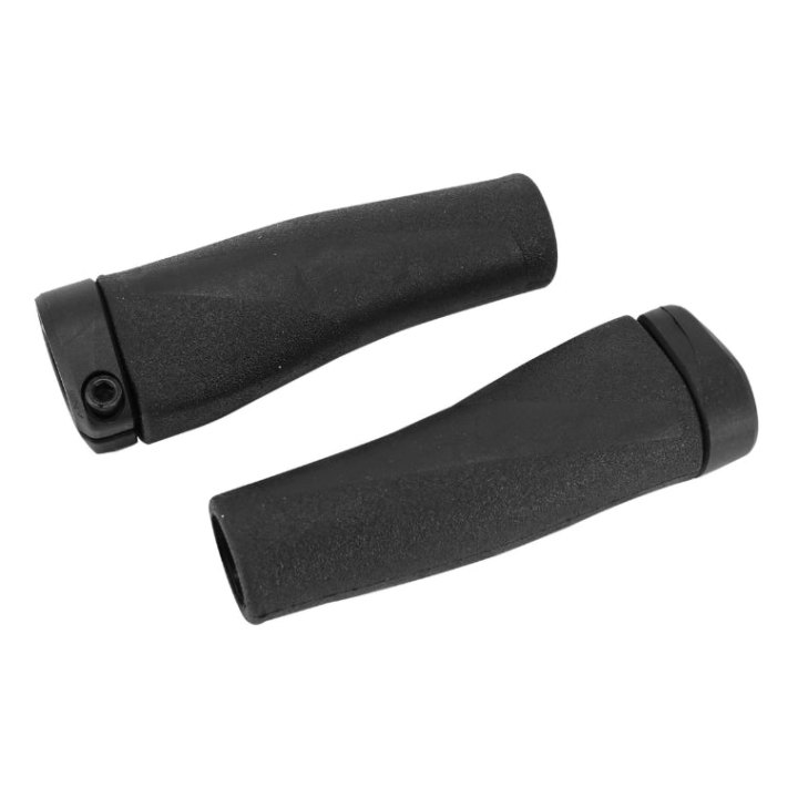 Poignée City Herrmans Grip Clik Ergonomique Noir L123 mm Serrage Lock (Paire Sur Carte) - Pour VAE Et Loueur