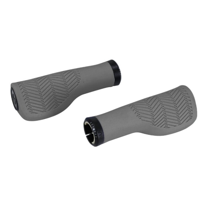 Poignée City Herrmans Nucore Town Ergonomique Avec Lock-On Gris L 130 mm Diam 22 mm (Paire Sur Carte)