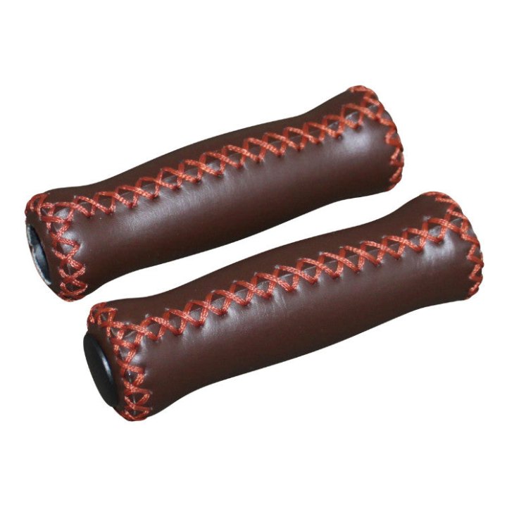 Poignée City Ddk Vintage Simili Cuir Marron L125 mm (Paire)