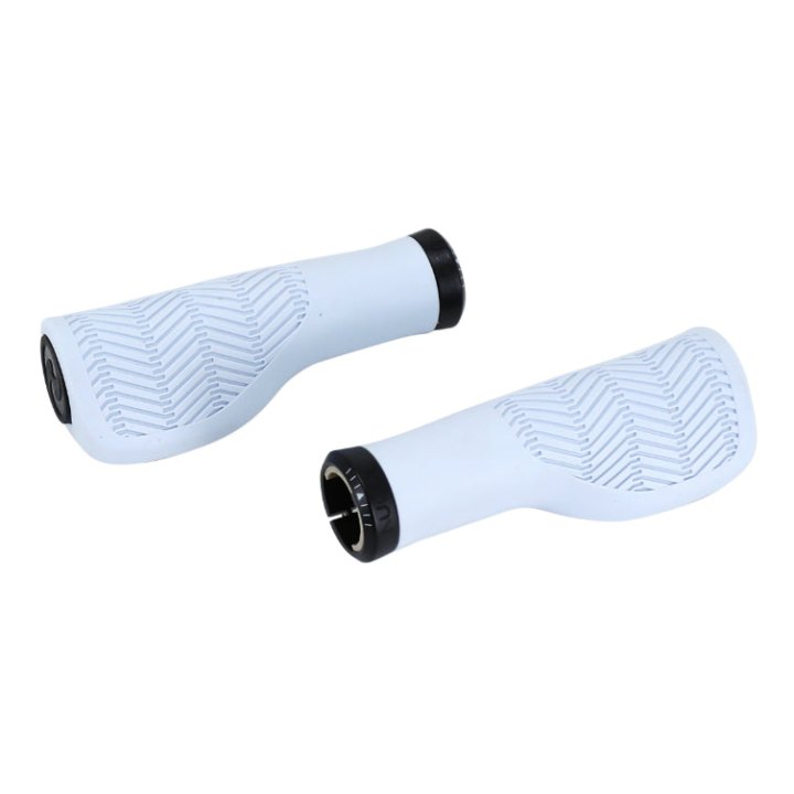 Poignée City Herrmans Nucore Town Ergonomique Avec Lock-On Bleu Clair L 130 mm Diam 22 mm (Paire Sur Carte)