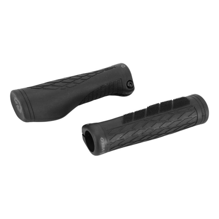 Poignée City-VTT Newton Vélo Aero Ergonomique Noir Avec Collier Chc Noir L130 mm - Materiau Recycle (Paire)
