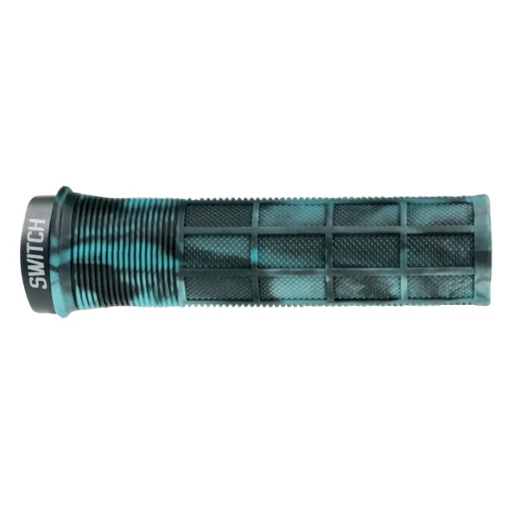 Poignée City-VTT Switch Supergrip Lock-On Smoke Bleu Clair (Paire)