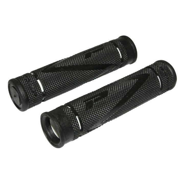Poignée VTT Progrip 838 Double Densite Noir-Blanc Ø22 mm L122 mm (Paire)