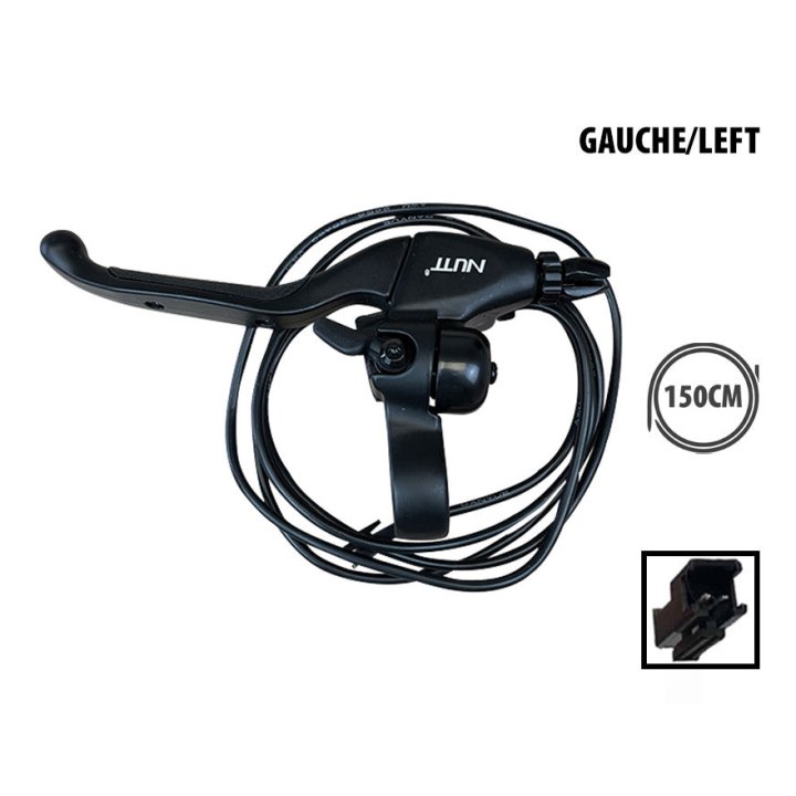 Poignée de frein gauche Nutt avec sonnette cable 150cm JST
