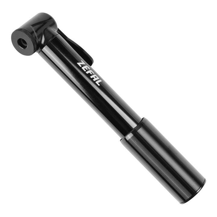 Pompe Mini Route Zefal Road Micro Alu Noir 7Bars L165 mm Vp-Vs 95G Pour Pneu Section 23 À 32 mm Avec Clip Fixation