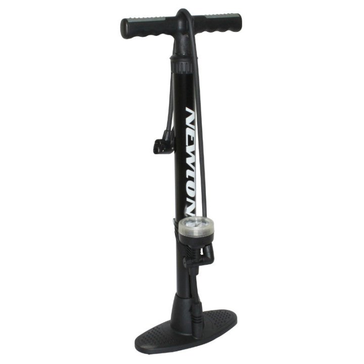 Pompe A Pied Newton Fpr3 Acier Colori Noir Base Résine Raccord Double Style Switch Avec Manometre 11Bars Vp-Vs
