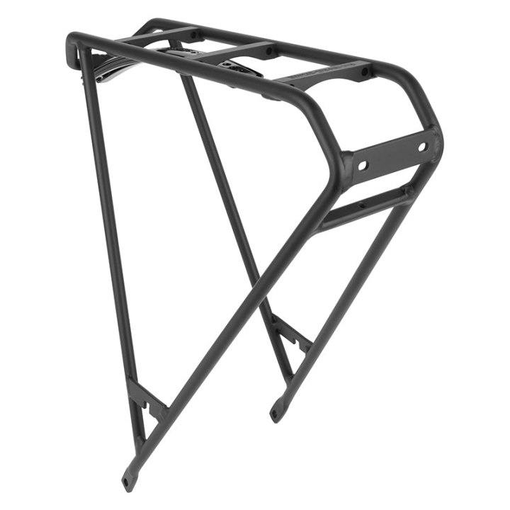 Porte Bagage Arrière 28" Leader Fox Noir (Fixation Intégré Dans Le Garde Boue)