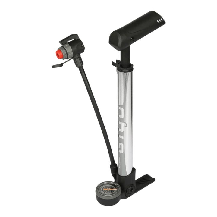 Pompe A Pied Mini VTT Giyo Avec Manometre Pied Pliable Alu-Résine Vp-Vs Poignée En T
