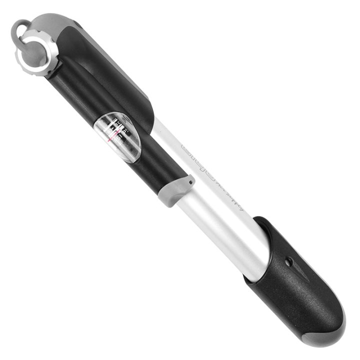 Pompe Mini Route-VTT Giyo Alu Télescopique Argent 7 Bars Vp-Vs Avec Manometre